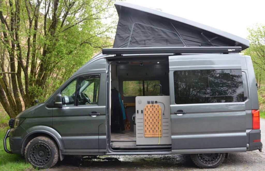 Crafter Custom Campervan Conversion. Rock 'N' Roll Campers Professional Vans Conversion info@rnrc.co.uk 01207 588855.